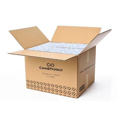 Care & Protect Organic Day Pad with Wings Bulk Case 1000