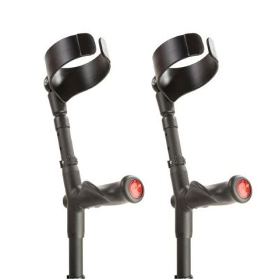 Flexyfoot Comfort Grip Double Adjustable Crutches Pair