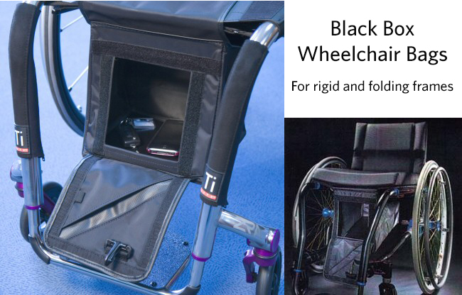 Wheelchair bags for rigid and folding frames