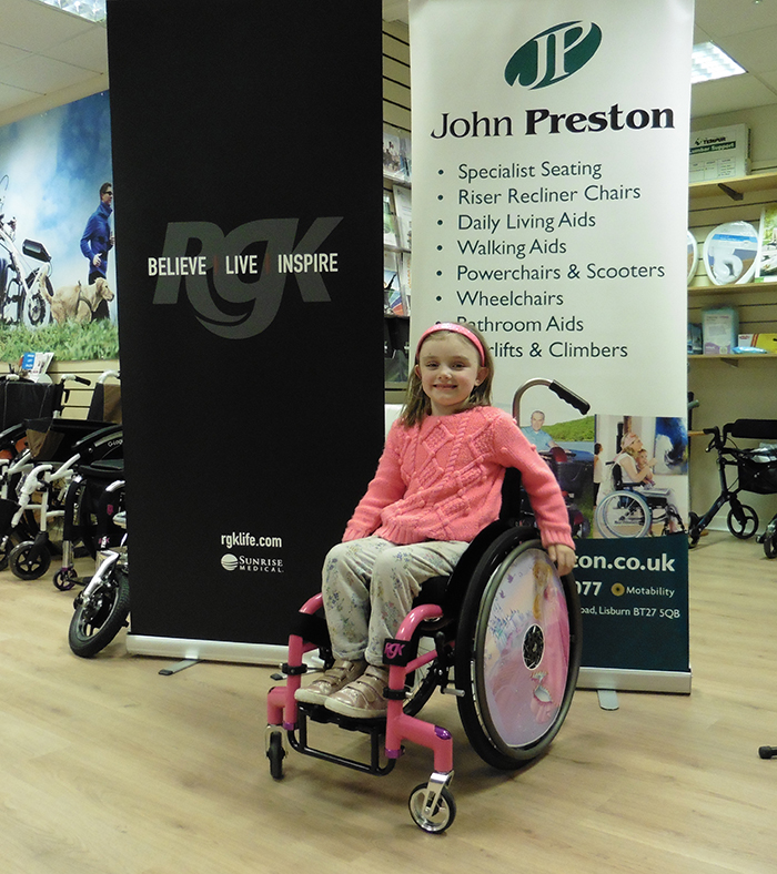 Happy customer Éirinn with her new RGK Tiga Jnr