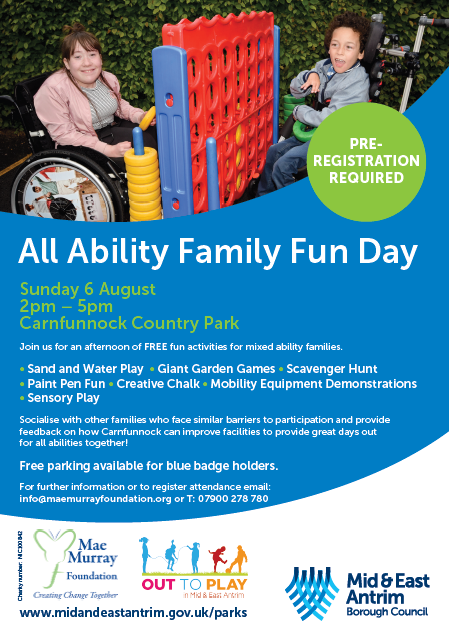 All Ability Fun Day at Carnfunnock - Mae Murray Foundation