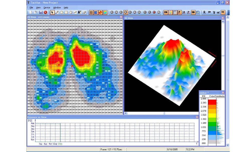 Pressure map technology for seats, mattresses and feet