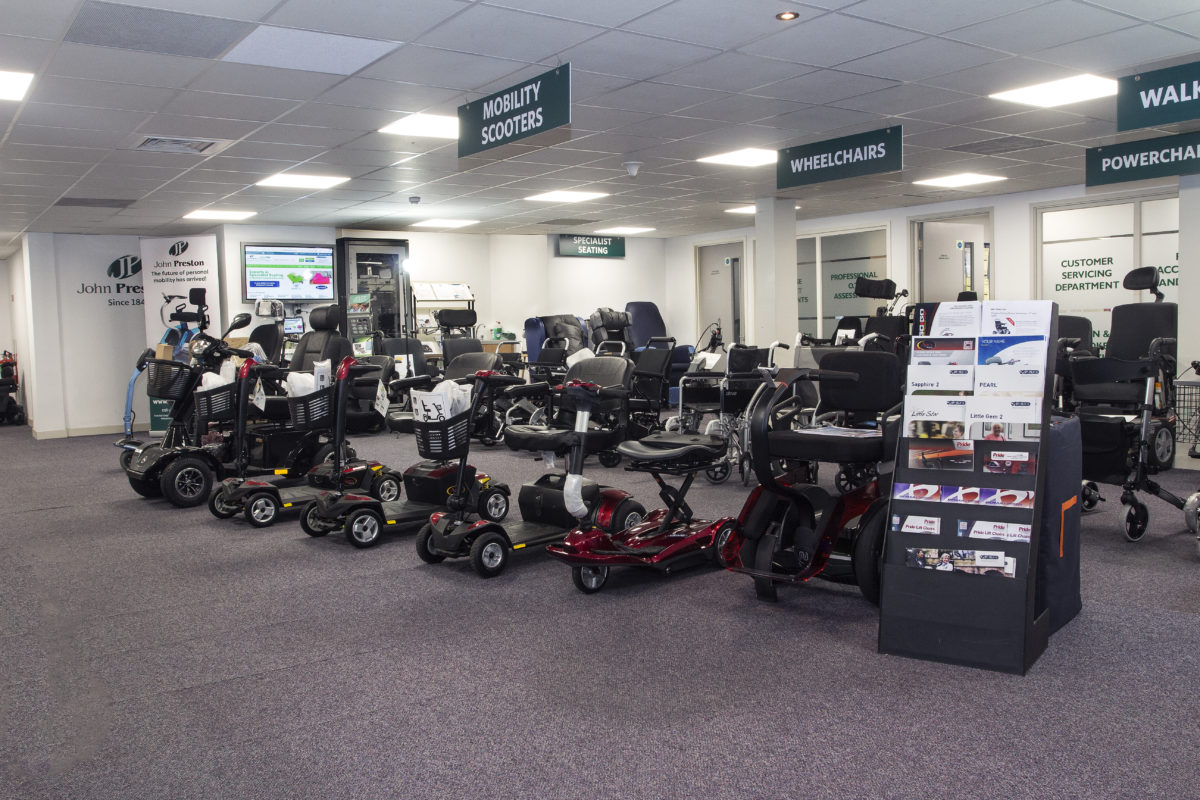 Mobility showroom relaunch Edinburgh