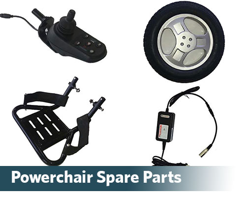 Foldachair folding electric wheelchair spare parts